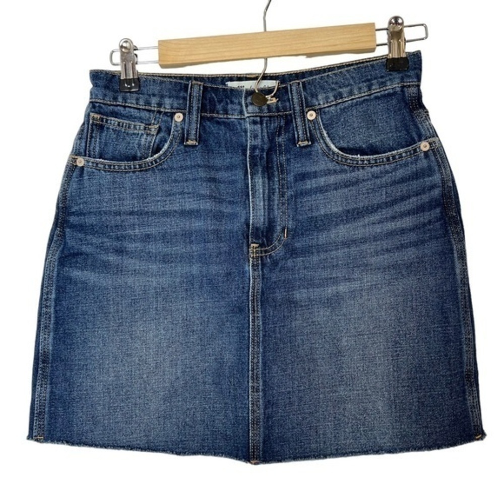 Madewell Rigid Denim Straight Mini Skirt: Reworked Edition - Picture 3 of 11